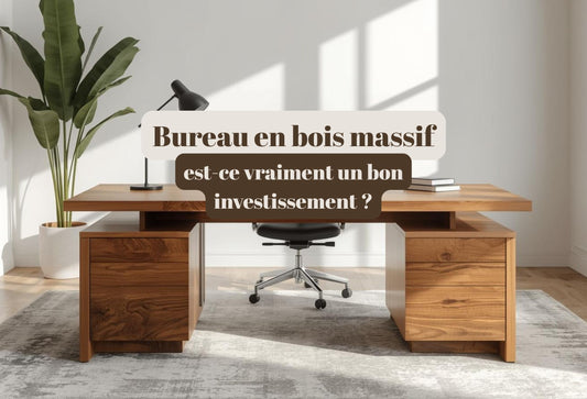 bureau en bois massif