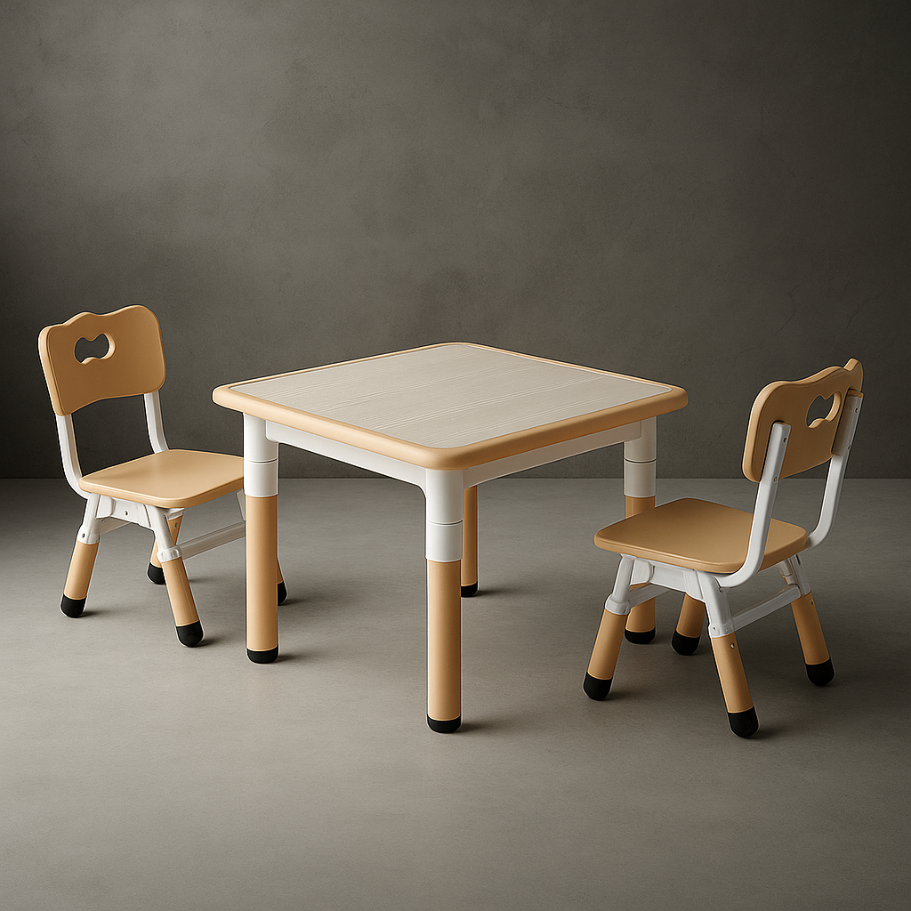 Bureau Enfant Maternelle Orange | Desk-Elite