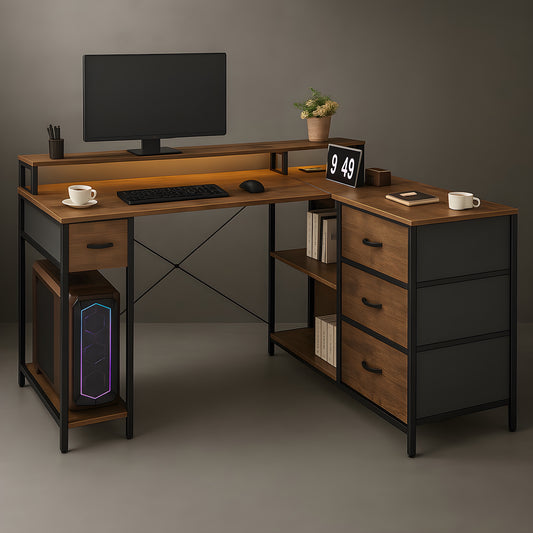 Bureau Gamer Bois | Desk-Elite