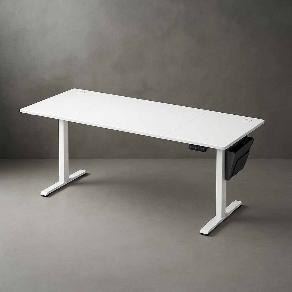 Bureau Réglable Hauteur blanc | Desk-Elite