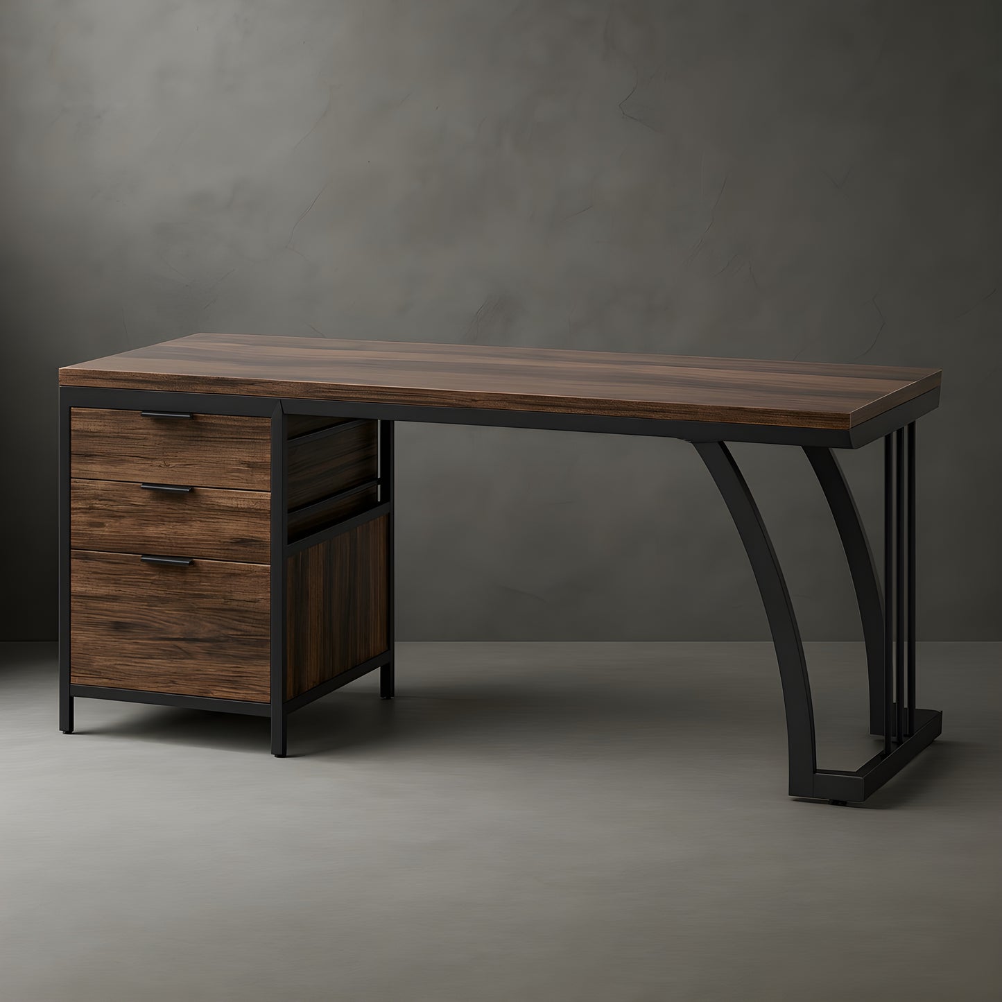 Bureau avec Rangement Fermé | Desk-Elite