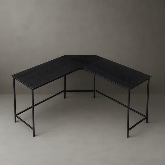 Bureau d'Angle Bois Noir | Desk-Elite