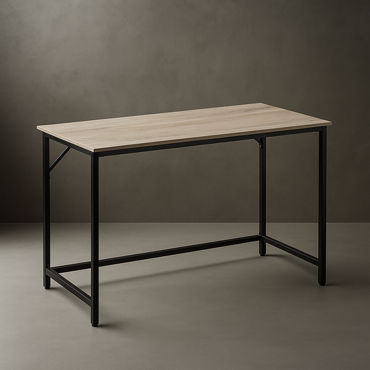 Bureau en Bois Simple Grège | Desk-Elite