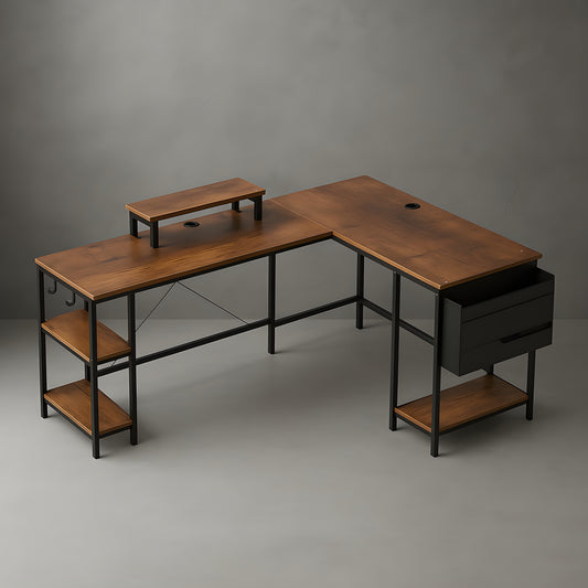 Grand Bureau avec Rangement | Desk-Elite