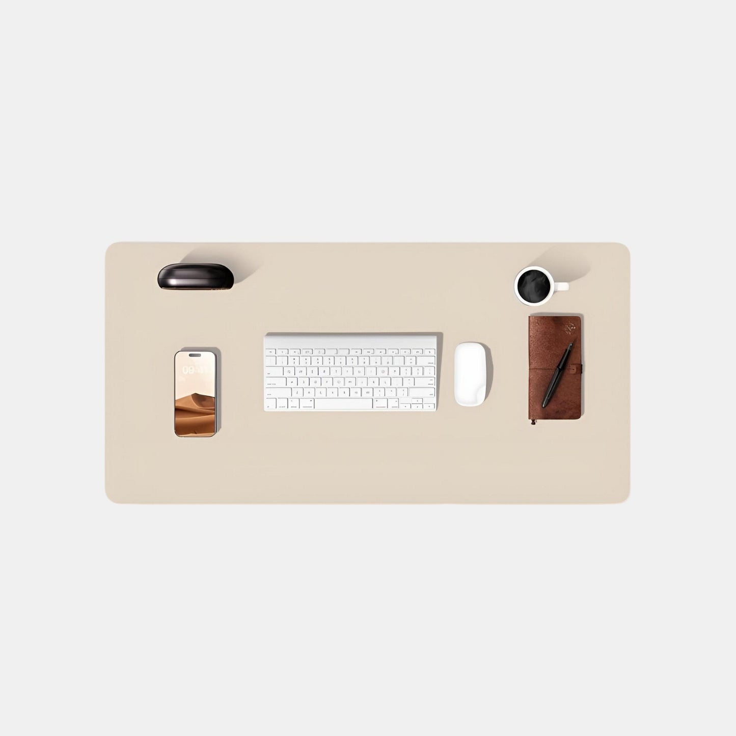 Meilleur Tapis de Souris XXL Beige | Desk-Elite