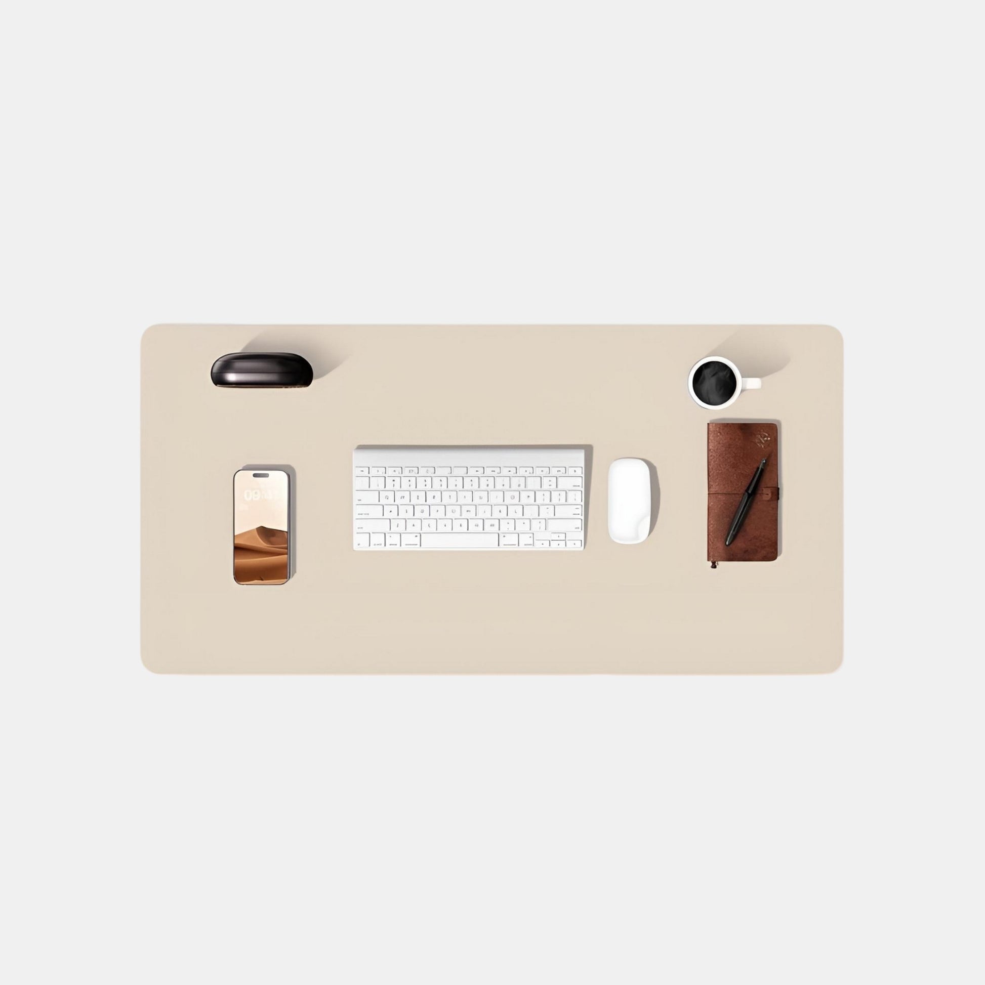 Meilleur Tapis de Souris XXL Beige | Desk-Elite