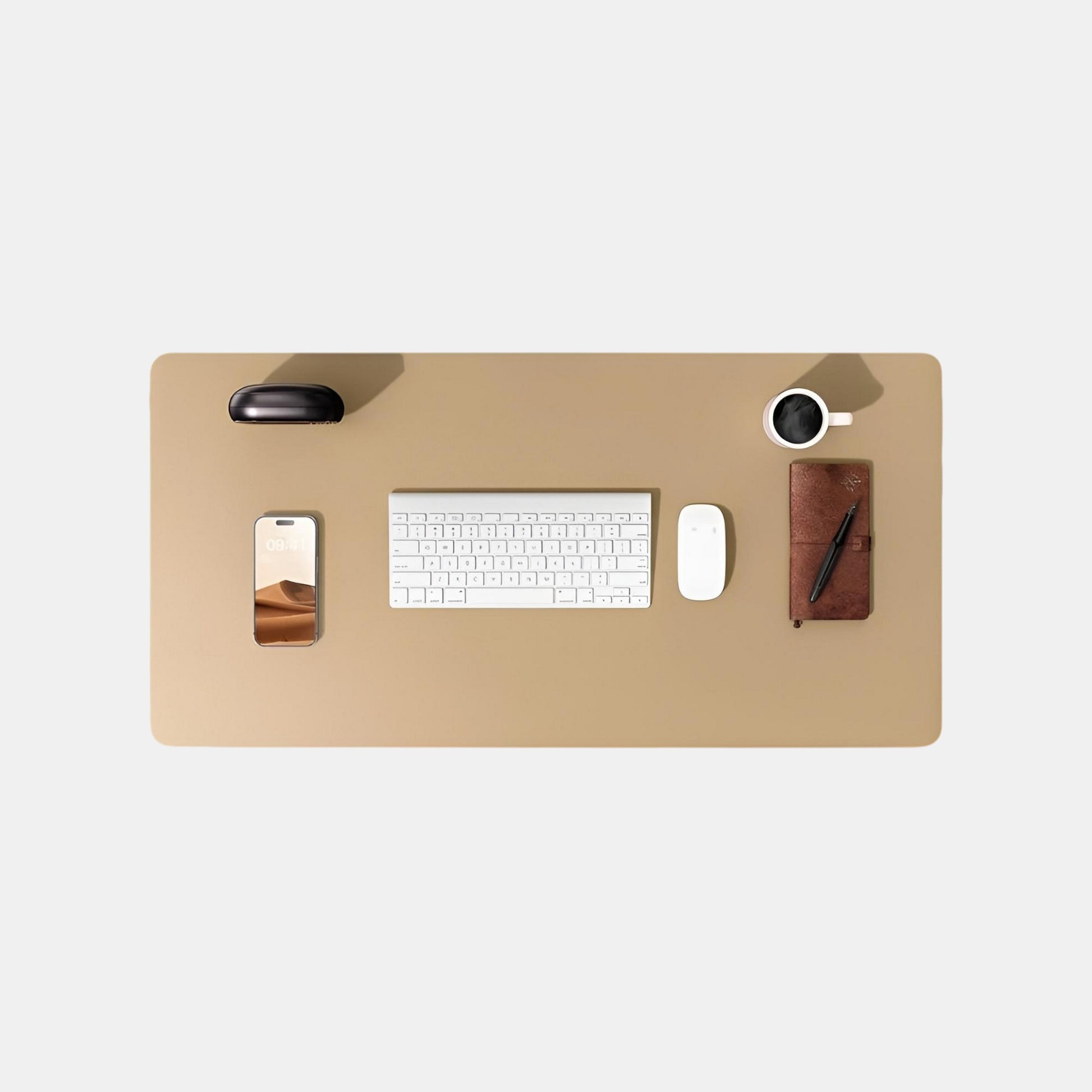 Meilleur Tapis de Souris XXL Marron Clair | Desk-Elite