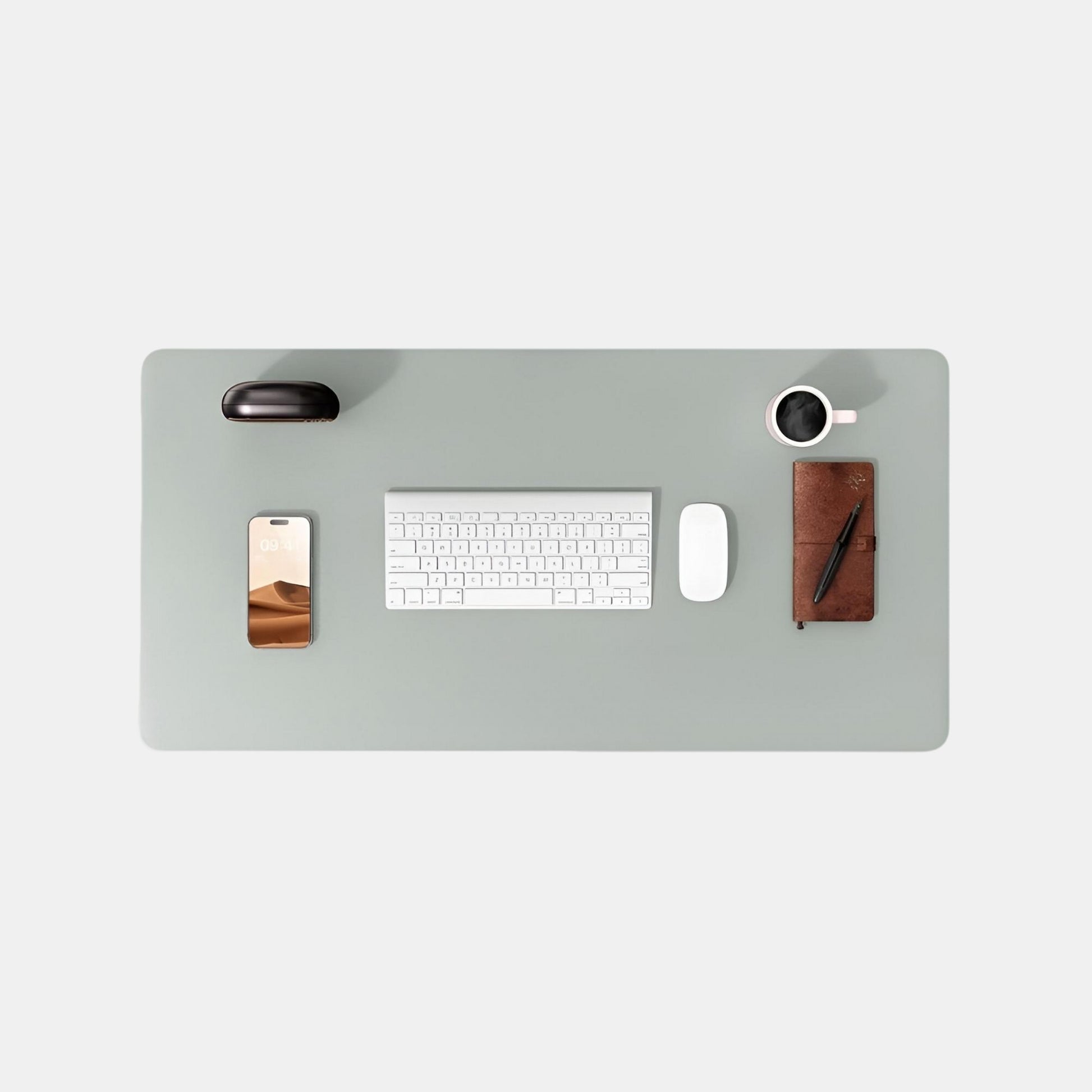 Meilleur Tapis de Souris XXL Vert Gris | Desk-Elite