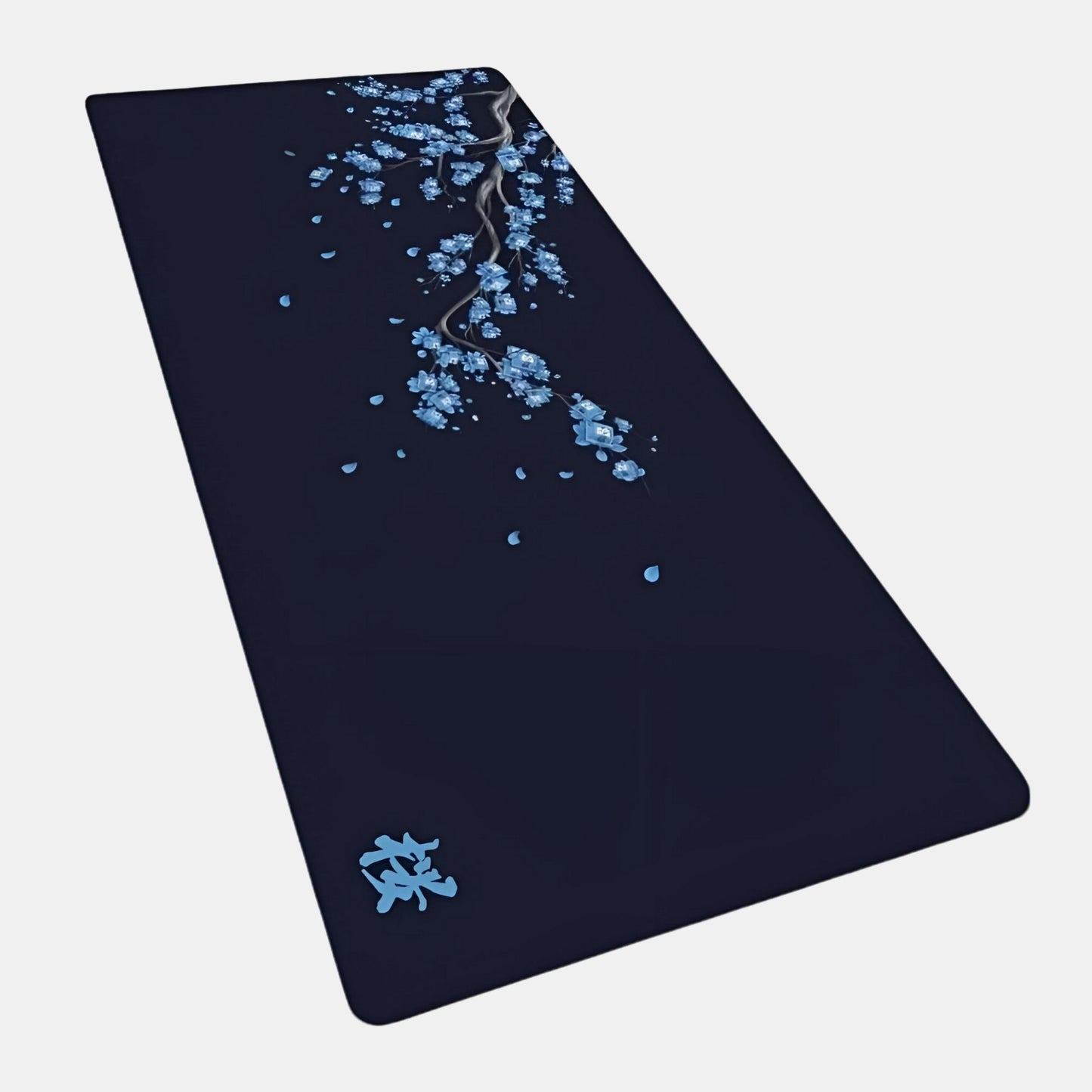 Tapis de Souris XXL Blanc Bleu et Noir | Desk-Elite